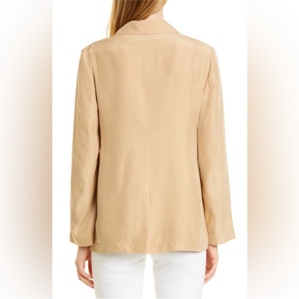 NWT Vince Drapey Silk Blazer Black | Luxury Minimalist | MSRP $545 | Size 8 - Picture 4 of 13